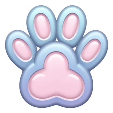 a very light pale pastel #ffbe8c pawprint sticker
