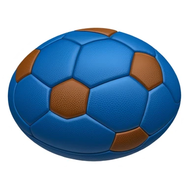 blue football ball sticker