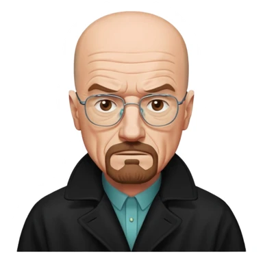 Walter white in coat  sticker