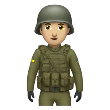 ukranian soldier sticker