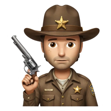 rick grimes the walking dead sticker
