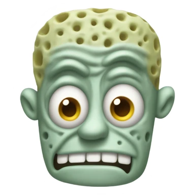 Squidward on SpongeBob’s body sticker