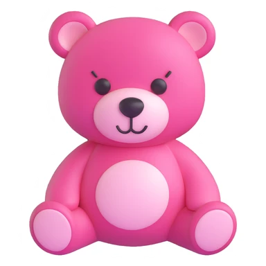 pink teddy bear sticker