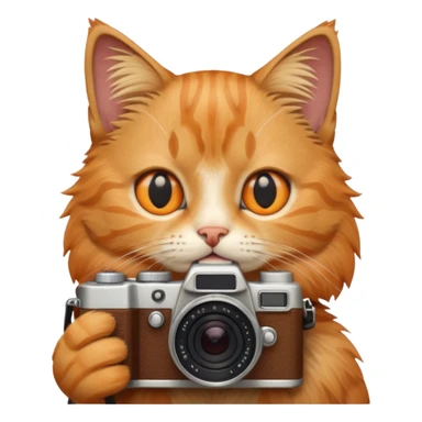 photographer cat sticker