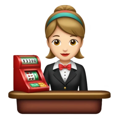 casino cashier sticker