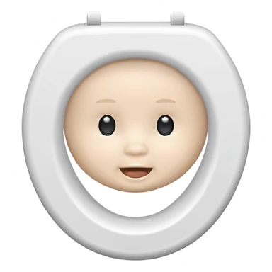 Baby toilet seat sticker