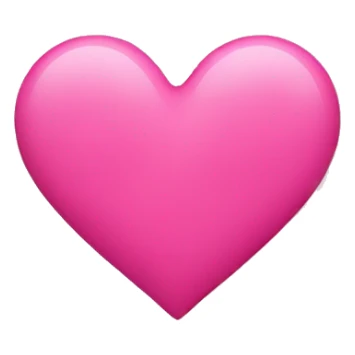 A pink heart with a B + H in the middle sticker