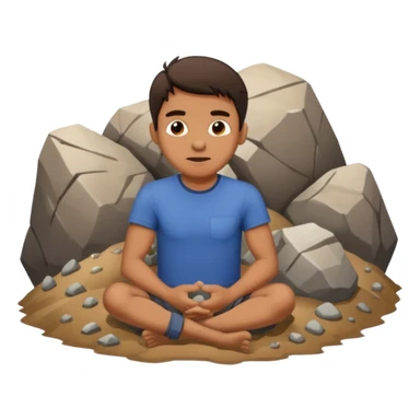 homme qui une montagne coincé dans les fesse sticker