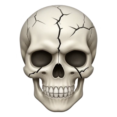 Mind blowing skull sticker