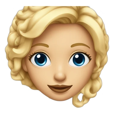 fille blonde bronzé avec les cheveux au carré et les yeux bleu en train de un cocktail plus grand que sa tête sticker