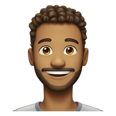 A happy people he have heart sticker