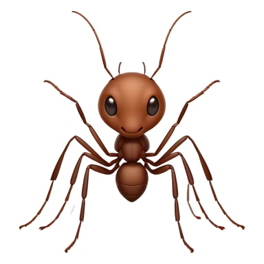 Cinematic Industrious Ant Portrait Emoji, Poised and diligent, with a tiny, meticulously detailed body in earthy tones, sharp, observant eyes and agile limbs, Simplified yet precise and sophisticated features, highly detailed, glowing with a soft, natural luminescence, high shine, intelligent and determined, stylized with an air of hardworking resilience, focused and alert, soft glowing outline, capturing the essence of a watchful ant that appears ready to march out of the screen with effortless precision! sticker