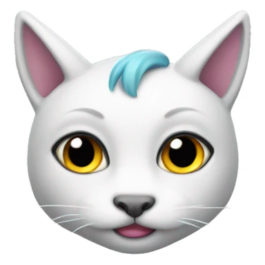 Gato unicornio  sticker