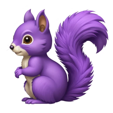 purple squirrel sticker