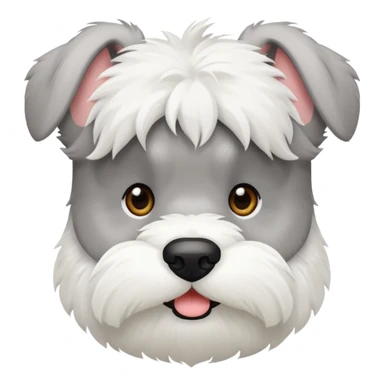 schnauzerwhite mini schnauzer sticker