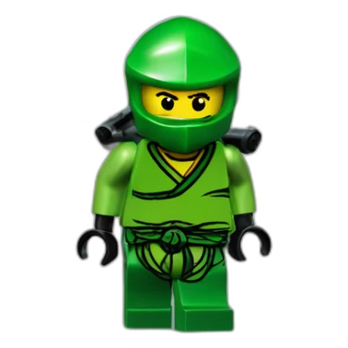 Lego ninjago green sticker