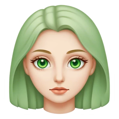 👸🏼 with green eyes  sticker