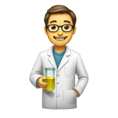 test tube scientist sticker