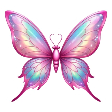 PINK FAIRY WINGS WITH GLITTERS sticker