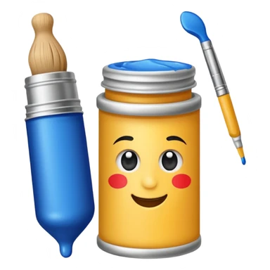 artist paint tube  sticker