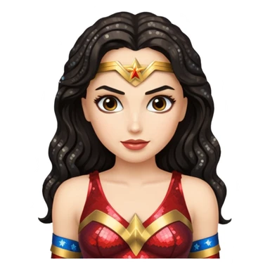 Wonder Woman with Sequin Outfit sticker