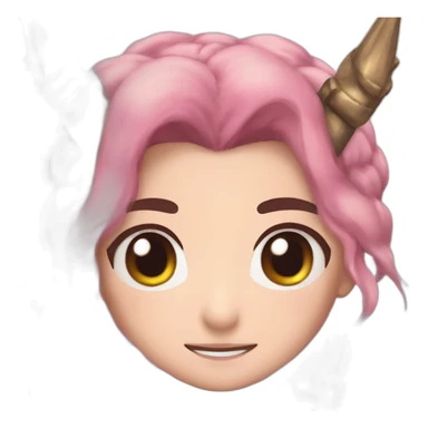 DEMON SLAYER Nezuko as a unicorn sticker