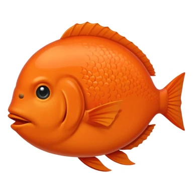 Poisson rouge simple sticker