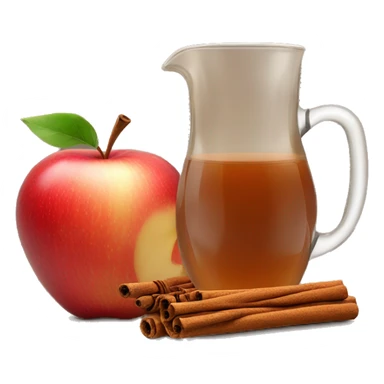 apple cider with cinnamon stick sticker