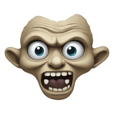 A troll face with creepy eyes sticker