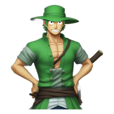 One piece zoro sticker