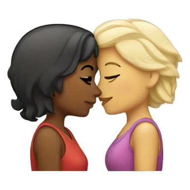 Two kissing lesbian  sticker