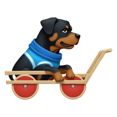 Rottweiler hauling a load  sticker