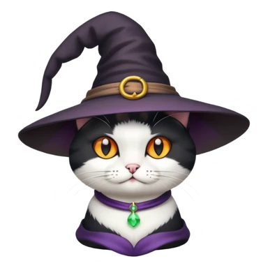 Black and white Cat THAT is queen of witches sticker