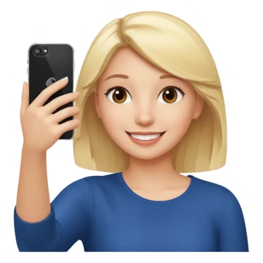 Girl taking selfie sticker