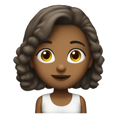 Menina mandando beijo sticker