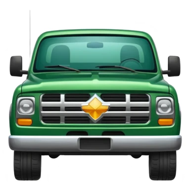green pickup truck sticker
