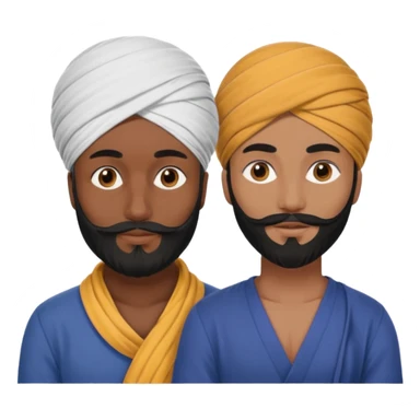 Sikh man with a Venetian man friend sticker