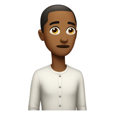 Side eye judging face sticker