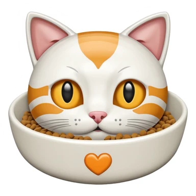 cat food bowl sticker