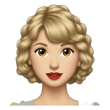 Taylor Swift in her folklore era sticker