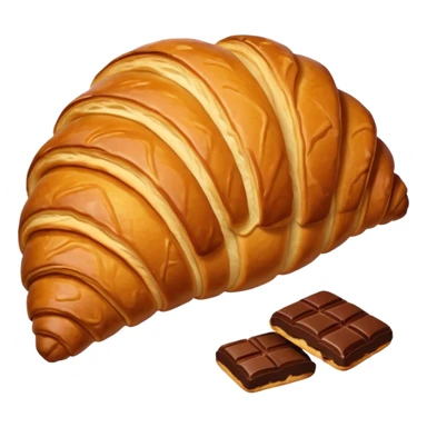 croissant chocolate sticker