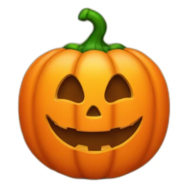 Orange Trick or treat bag with happy jack-o’-lantern face sticker