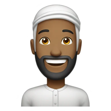 a happy muslim sticker