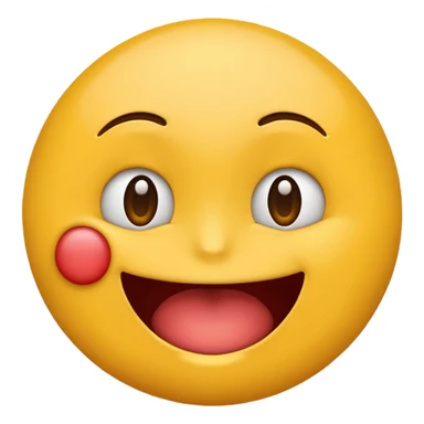 emoji face biting its lip, nervous expression sticker