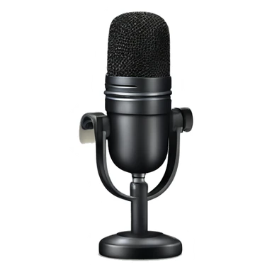 Um microfone de dublagem profissional em um estúdio de dublagem  sticker