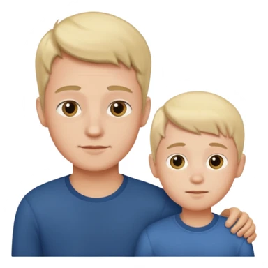 BOY WITH FATHER sticker
