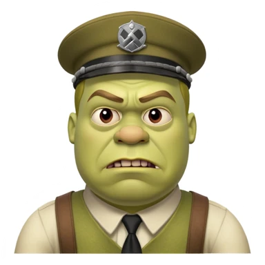 шрек в виде гитлера sticker