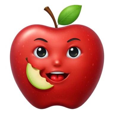 android eating apple sticker