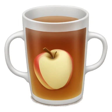 Mug of hot apple cider sticker