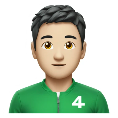 Squid game player seong gi hun in green track suit  sticker